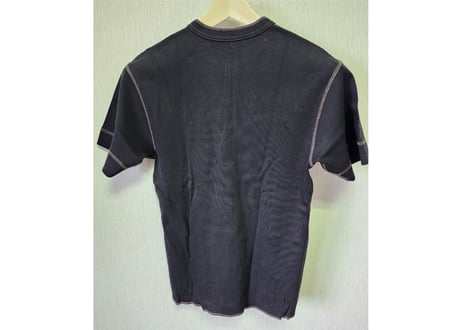 リアルマッコイズ  JOE McCOY ヘンリーアンダーTシャツ38-40 黒　男女兼用