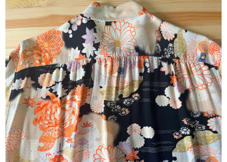 サンサーフ King Smith KIMONO DESIGN 着物柄　アロハシャツSサイズ　男女兼用