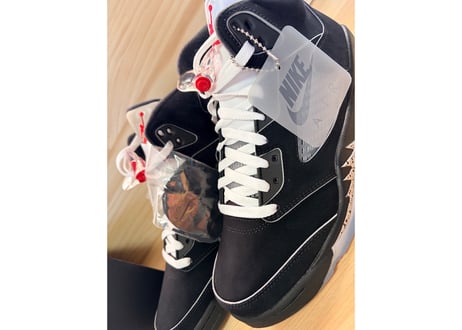 ナイキ　AIR JORDAN5OG ブラックメタリックリイマジンド　メンズスニーカー26.5㎝