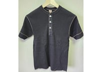 リアルマッコイズ  JOE McCOY ヘンリーアンダーTシャツ38-40 黒　男女兼用