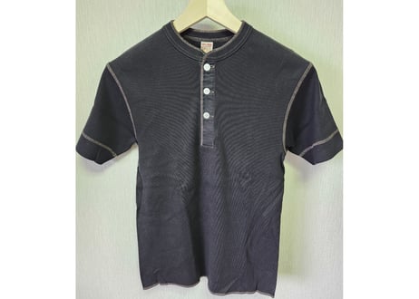 リアルマッコイズ  JOE McCOY ヘンリーアンダーTシャツ38-40 黒　男女兼用