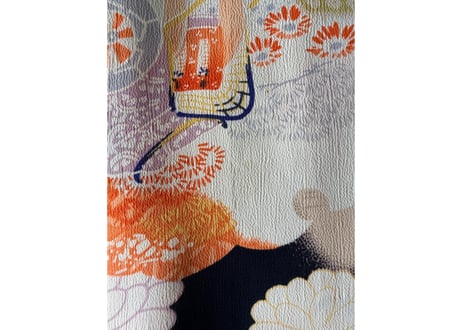 サンサーフ King Smith KIMONO DESIGN 着物柄　アロハシャツSサイズ　男女兼用
