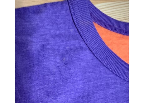 リアルマッコイズ　ジョーマッコイリバーシブルTシャツ 38-40 紫/オレンジ　男女兼用