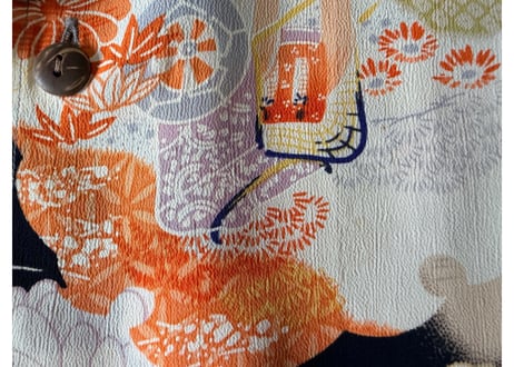 サンサーフ King Smith KIMONO DESIGN 着物柄　アロハシャツSサイズ　男女兼用
