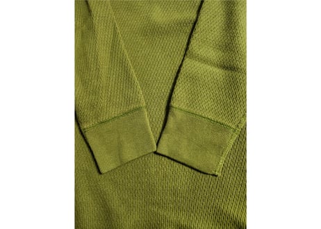 リアルマッコイズ　U.S.ARMY  ミリタリーサーマルシャツ　38-40　オリーブ　男女兼用