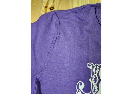 リアルマッコイズ　JOEデザインプリントTシャツ　綿　38　紫　男女兼用