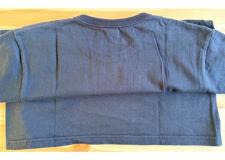フラットヘッド グラデーションプリントTシャツ　綿　38　黒　男女兼用