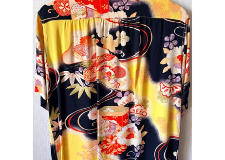 サンサーフKING SMITH KIMONO DESIGN アロハシャツ着物柄　Sサイズ　男女兼用