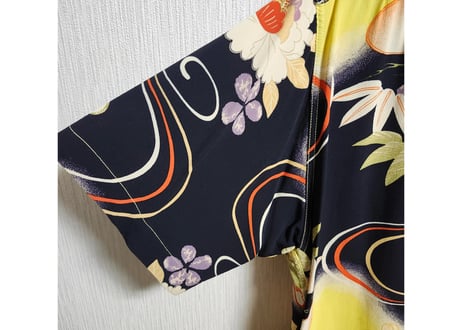 サンサーフKING SMITH KIMONO DESIGNアロハシャツ着物柄　Sサイズ　男女兼用