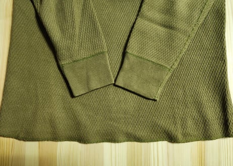 リアルマッコイズ　U.S.ARMY  ミリタリーサーマルシャツ　38-40　オリーブ　男女兼用