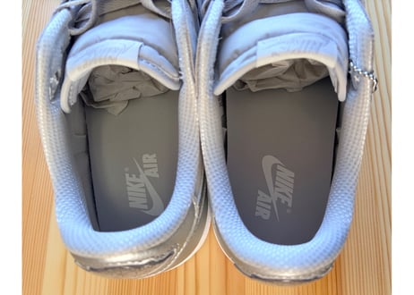 ナイキ　AIRJORDAN1RETRO LOW OG メンズスニーカー26.5㎝ シルバー/グレー