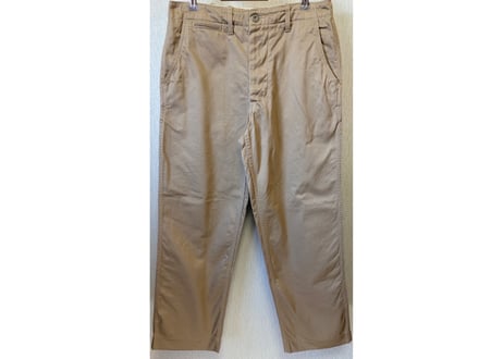 リアルマッコイズ KHAKI TROUSERS 綿 31✖️34 カーキ　男女兼用