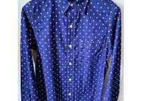 リアルマッコイズ　ポルカドットワークシャツ　15（M）藍
