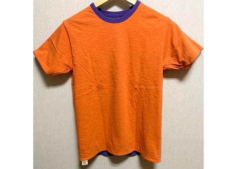 リアルマッコイズ　ジョーマッコイリバーシブルTシャツ 38-40 紫/オレンジ　男女兼用