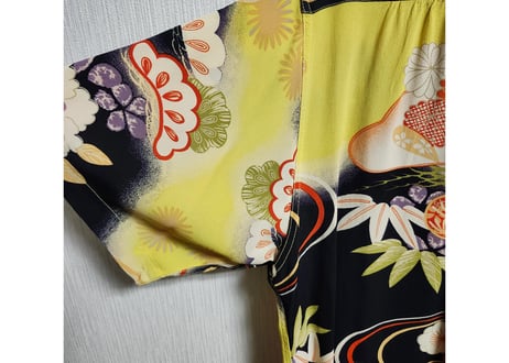 サンサーフKING SMITH KIMONO DESIGN アロハシャツ着物柄　Sサイズ　男女兼用