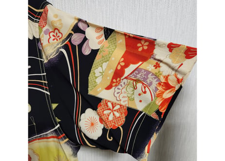 サンサーフKING SMITH KIMONO DESIGN アロハシャツ着物柄　Sサイズ　男女兼用