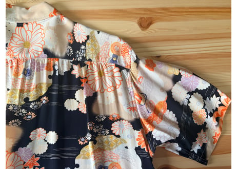 サンサーフ King Smith KIMONO DESIGN 着物柄　アロハシャツSサイズ　男女兼用