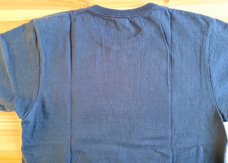 フラットヘッド グラデーションプリントTシャツ　綿　38　黒　男女兼用