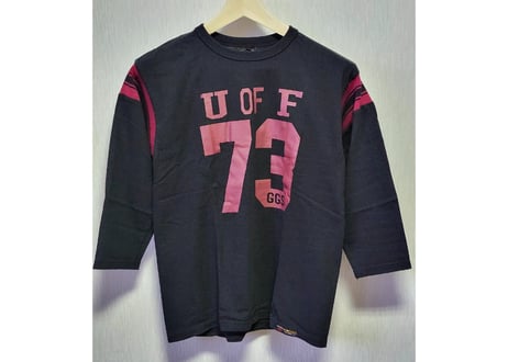 フラットヘッド グーギーズロングTシャツ7分丈 綿　L 　黒　男女兼用