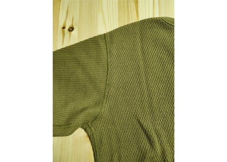リアルマッコイズ　U.S.ARMY  ミリタリーサーマルシャツ　38-40　オリーブ　男女兼用