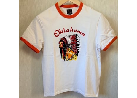 リアルマッコイズ リンガープリントTシャツ　綿　38 白　男女兼用