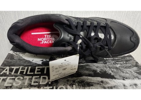 ノースフェイス　THE NORTH FACE　トレイルランニングメンズスニーカー　黒　26.5㎝