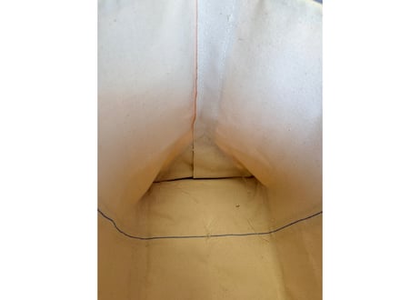 エルエルビーン BOAT AND TOTEバッグ　綿　生成り×グリーン　大　男女兼用