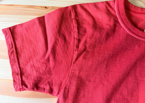 フラットヘッド　バックプリントTシャツ　オレンジ　38  Mサイズ　男女兼用