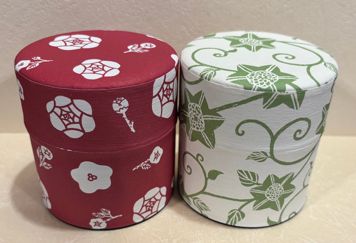 ⭐️抹茶ギフト／『御園の白』『珠光の友』40g×紅白2缶セット ／14000