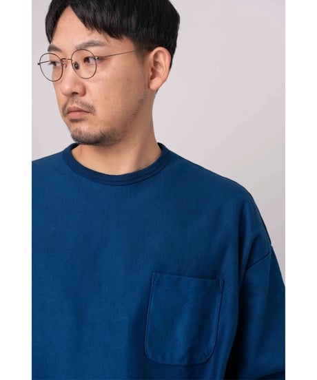 Super Epic Pocket Tee　　　　　　　［本藍（濃） / 天然藍染］