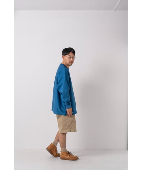 SuperEpic Long Sleeve Pocket Tee　　［本藍（淡） / 天然藍染］