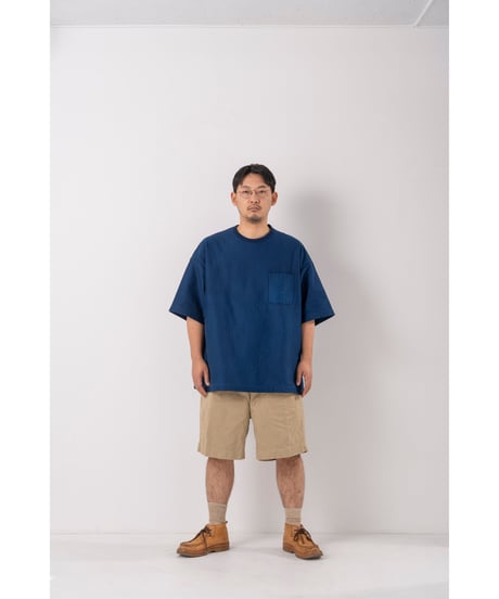 Super Epic Pocket Tee　　　　　　　［本藍（濃） / 天然藍染］
