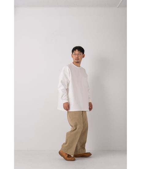 SuperEpic Long Sleeve Pocket Tee　　　　［WHITE / 製品晒し］