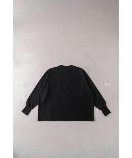 SuperEpic Long Sleeve Pocket Tee　　　　［BLACK / 反応染め］