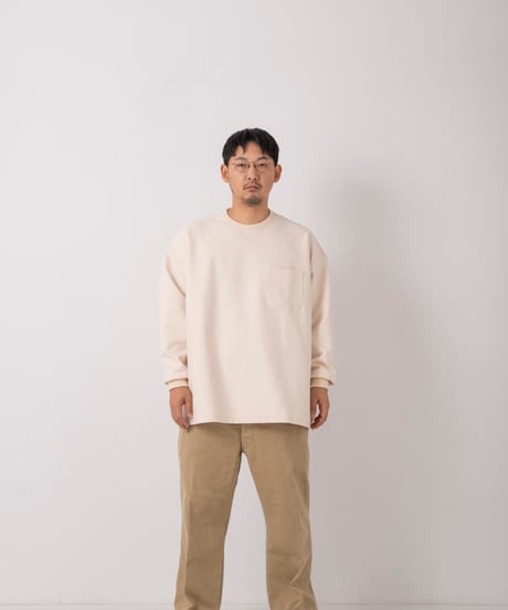 SuperEpic Long Sleeve Pocket Tee　　　　［NATURAL / 未加工］