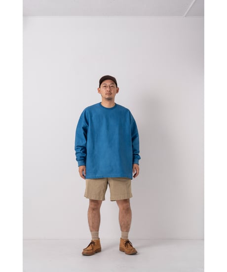 Super Epic Long Sleeve Tee　　　　　［本藍（淡） / 天然藍染］