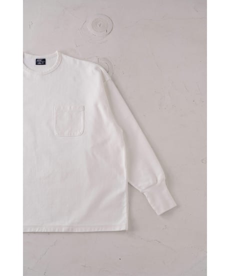 SuperEpic Long Sleeve Pocket Tee　　　　［WHITE / 製品晒し］