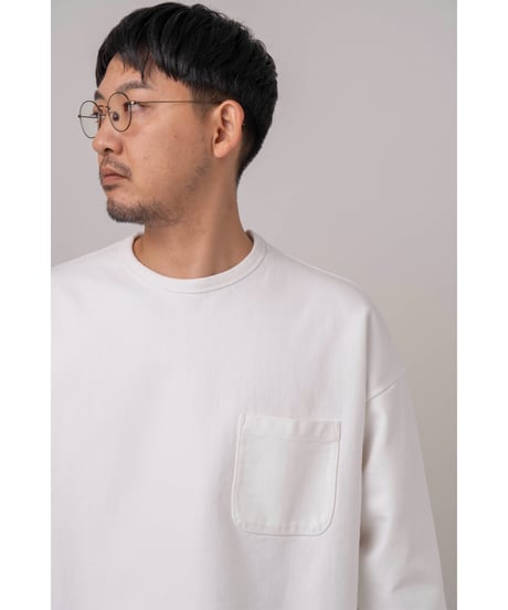 SuperEpic Long Sleeve Pocket Tee　　　　［WHITE / 製品晒し］