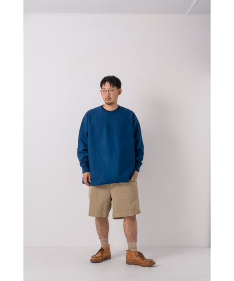 Super Epic Long Sleeve Tee　　　　　［本藍（濃） / 天然藍染］