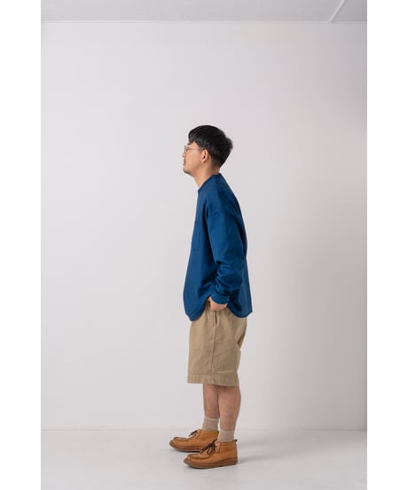 SuperEpic Long Sleeve Pocket Tee　　［本藍（濃） / 天然藍染］