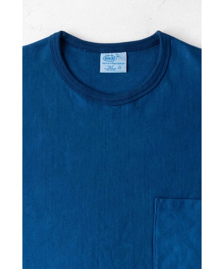 SuperEpic Long Sleeve Pocket Tee　　［本藍（濃） / 天然藍染］