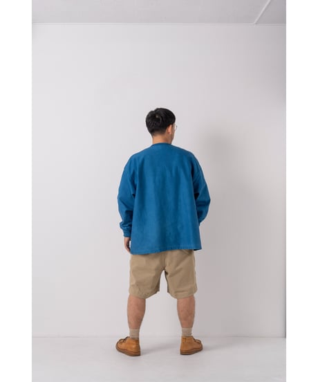 SuperEpic Long Sleeve Pocket Tee　　［本藍（淡） / 天然藍染］