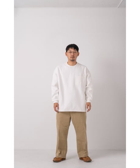 SuperEpic Long Sleeve Pocket Tee　　　　［WHITE / 製品晒し］