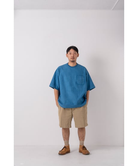 Super Epic Pocket Tee　　　　　　　［本藍（淡） / 天然藍染］