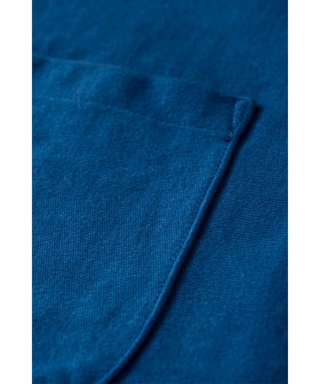 SuperEpic Long Sleeve Pocket Tee　　［本藍（濃） / 天然藍染］