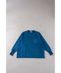 SuperEpic Long Sleeve Pocket Tee　　［本藍（淡） / 天然藍染］
