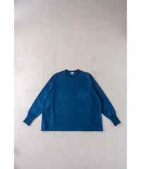 SuperEpic Long Sleeve Pocket Tee　　［本藍（濃） / 天然藍染］