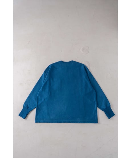 SuperEpic Long Sleeve Pocket Tee　　［本藍（淡） / 天然藍染］