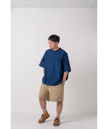 Super Epic Pocket Tee　　　　　　　［本藍（濃） / 天然藍染］