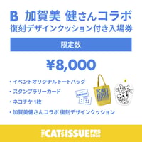 B 復刻デザインクッション（加賀美 健さんコラボ）付き入場券